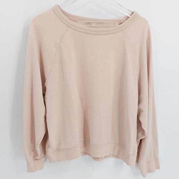 Everlane Pink Classic French Terry Sweatshirt XL - Picture 2 of 9